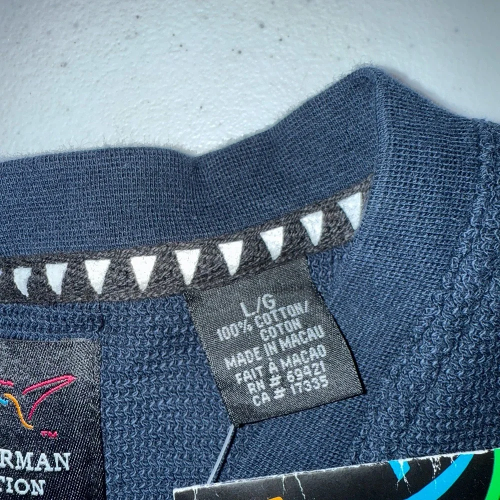 Greg Norman Collection Sweater V Neck Vest‎ Golf Mens Large Navy Blue NWT $69